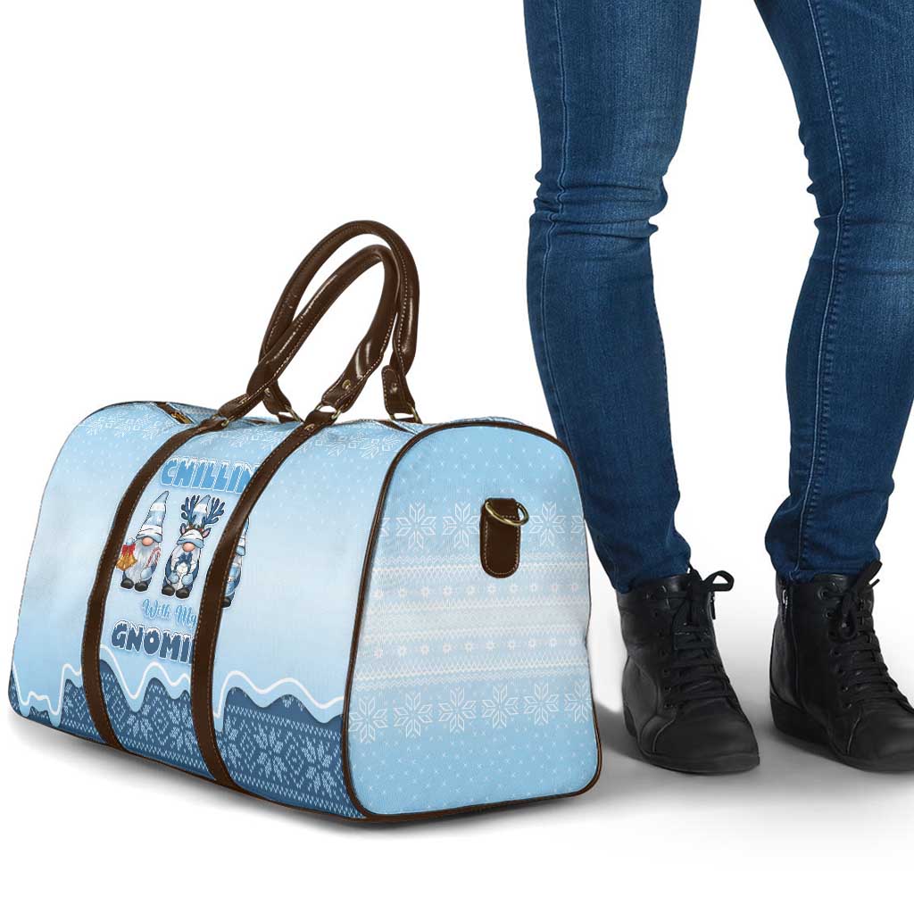 Chillin With My Gnomies Travel Bag Merry Christmas - Wonder Print Shop