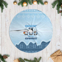 Chillin With My Gnomies Tree Skirt Merry Christmas - Wonder Print Shop