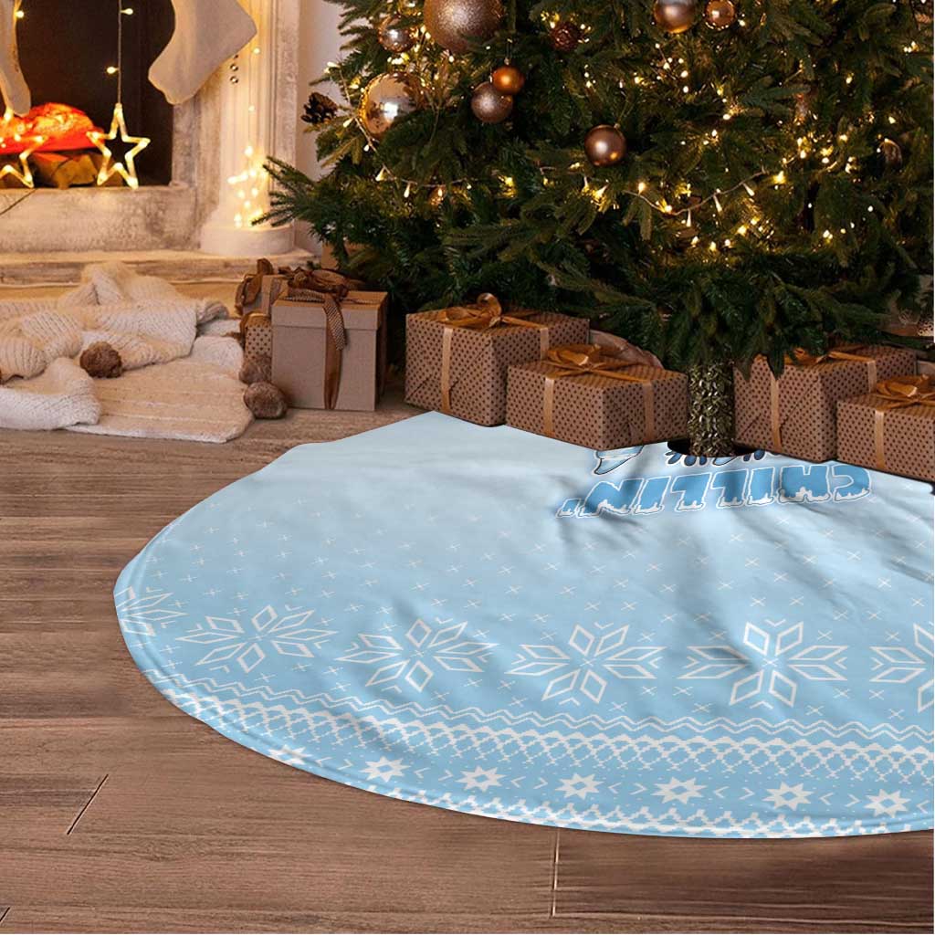 Chillin With My Gnomies Tree Skirt Merry Christmas - Wonder Print Shop
