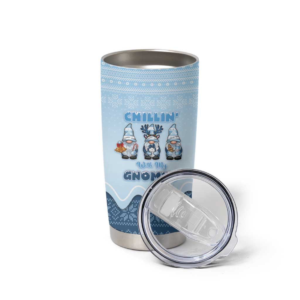 Chillin With My Gnomies Tumbler Cup Merry Christmas - Wonder Print Shop