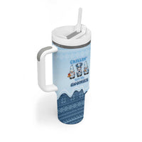 Chillin With My Gnomies Tumbler With Handle Merry Christmas - Wonder Print Shop