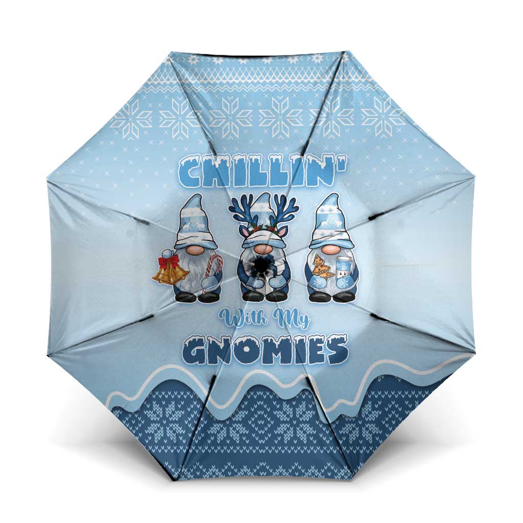 Chillin With My Gnomies Umbrella Merry Christmas - Wonder Print Shop