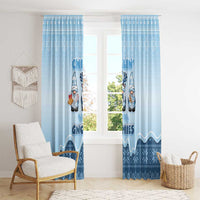 Chillin With My Gnomies Window Curtain Merry Christmas - Wonder Print Shop