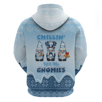 Chillin With My Gnomies Zip Hoodie Merry Christmas - Wonder Print Shop