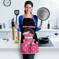 Breast Cancer Christmas Apron Merry Pinkmas - Wonder Print Shop