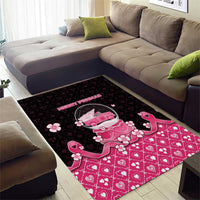 Breast Cancer Christmas Area Rug Merry Pinkmas - Wonder Print Shop