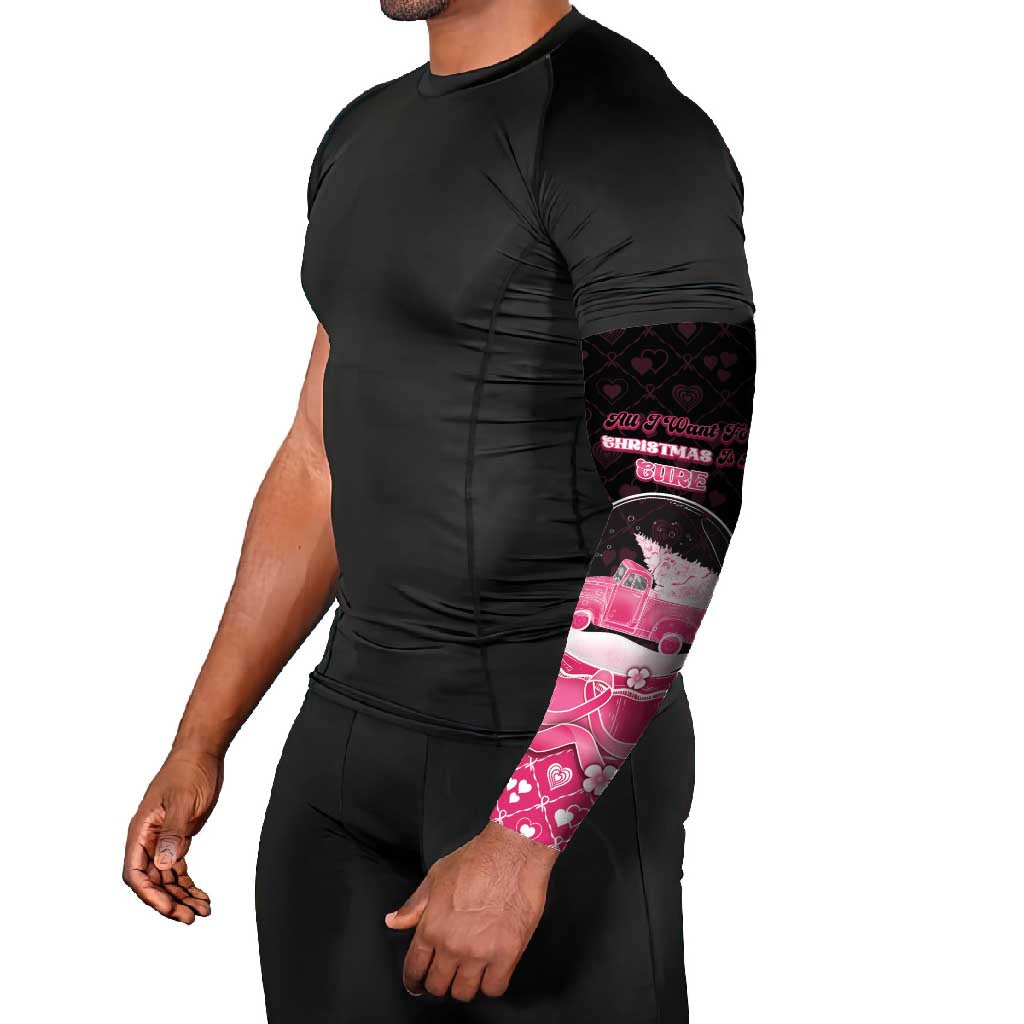 Breast Cancer Christmas Arm Sleeves Merry Pinkmas - Wonder Print Shop