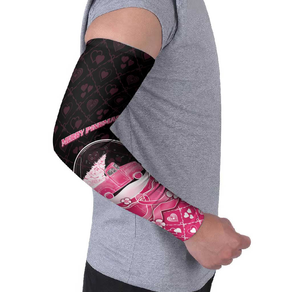 Breast Cancer Christmas Arm Sleeves Merry Pinkmas - Wonder Print Shop