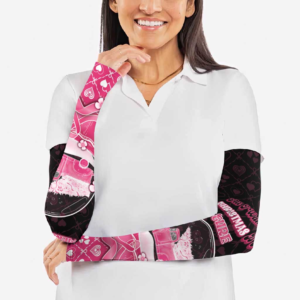Breast Cancer Christmas Arm Sleeves Merry Pinkmas - Wonder Print Shop