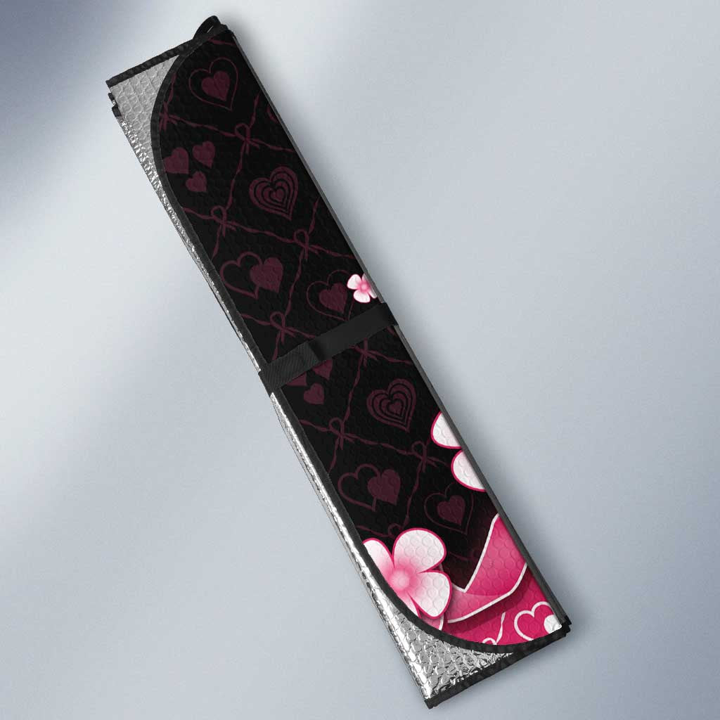 Breast Cancer Christmas Auto Sun Shade Merry Pinkmas - Wonder Print Shop