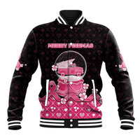 Breast Cancer Christmas Baseball Jacket Merry Pinkmas - Wonder Print Shop