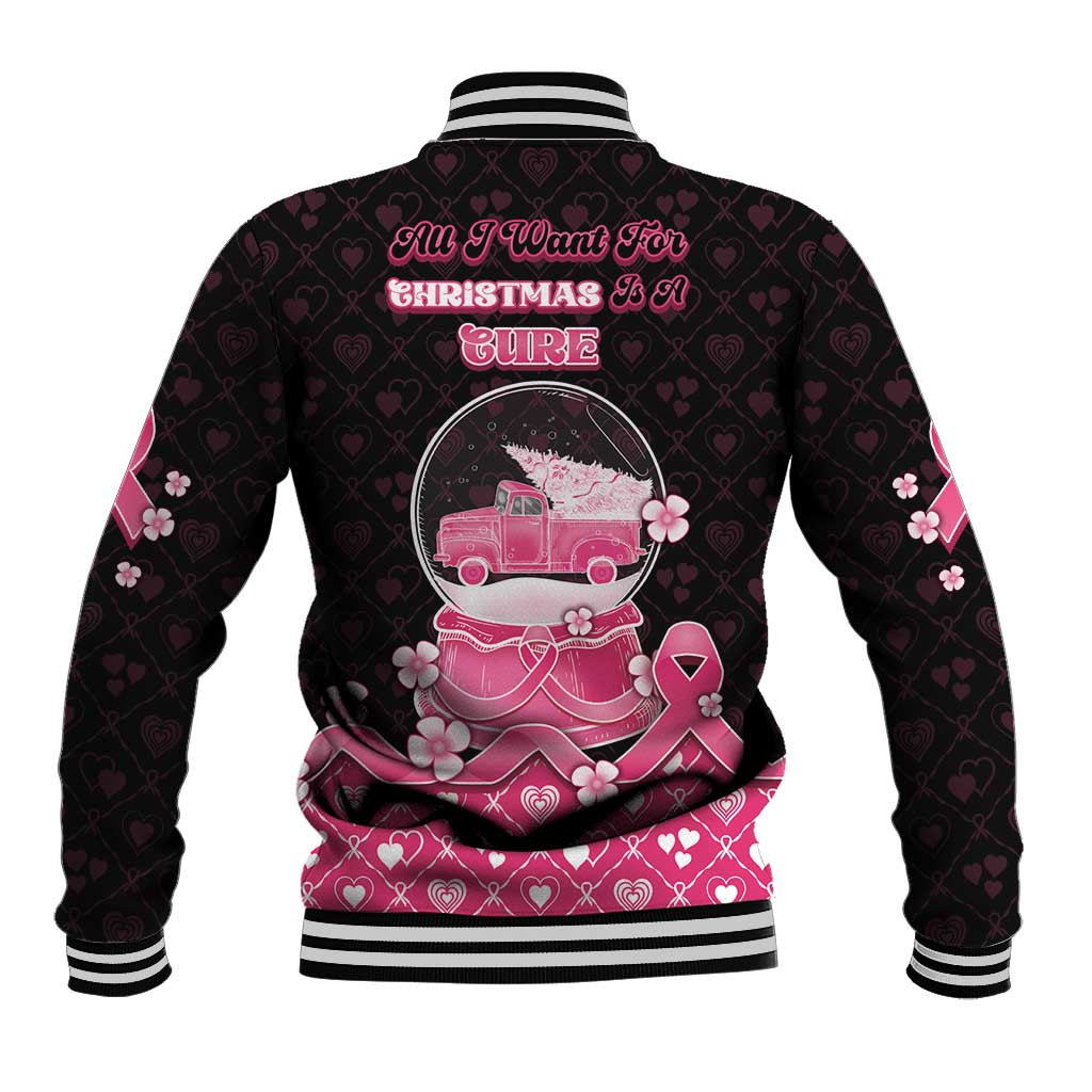 Breast Cancer Christmas Baseball Jacket Merry Pinkmas - Wonder Print Shop