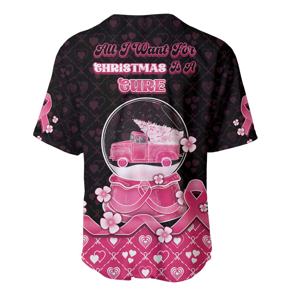Breast Cancer Christmas Baseball Jersey Merry Pinkmas - Wonder Print Shop