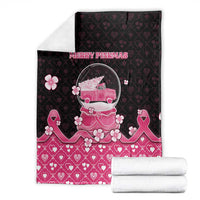 Breast Cancer Christmas Blanket Merry Pinkmas - Wonder Print Shop