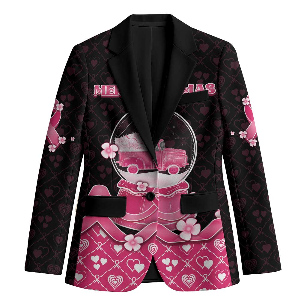 Breast Cancer Christmas Blazer Merry Pinkmas - Wonder Print Shop