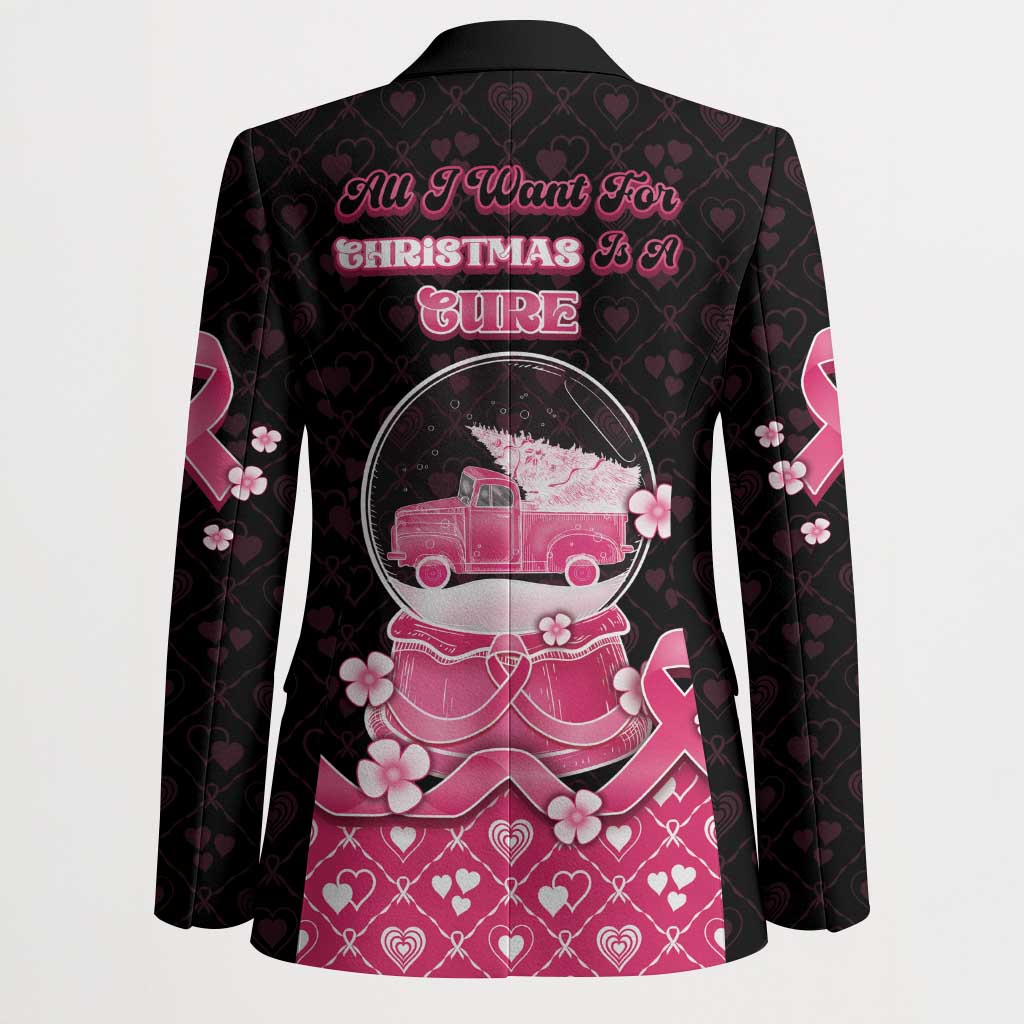 Breast Cancer Christmas Blazer Merry Pinkmas - Wonder Print Shop