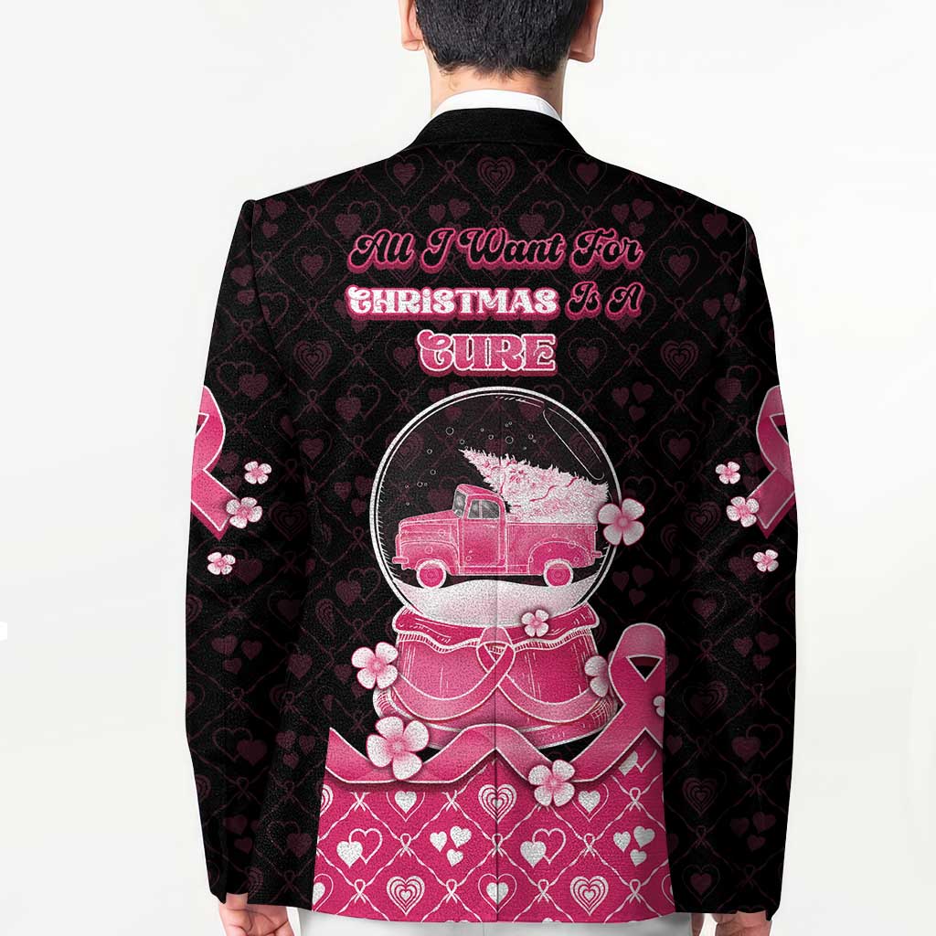 Breast Cancer Christmas Blazer Merry Pinkmas - Wonder Print Shop