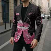 Breast Cancer Christmas Blazer Merry Pinkmas - Wonder Print Shop