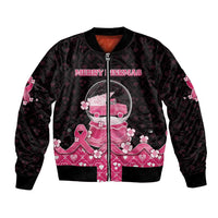 Breast Cancer Christmas Bomber Jacket Merry Pinkmas - Wonder Print Shop