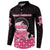 Breast Cancer Christmas Button Sweatshirt Merry Pinkmas - Wonder Print Shop