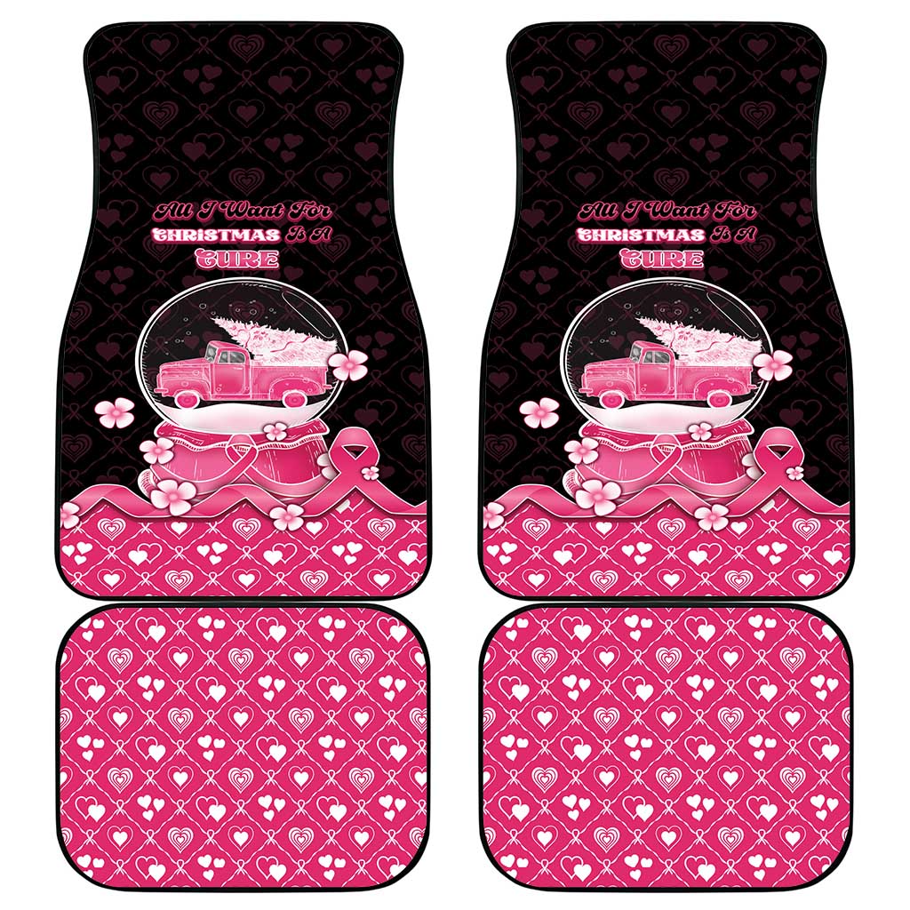 Breast Cancer Christmas Car Mats Merry Pinkmas - Wonder Print Shop