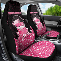 Breast Cancer Christmas Car Seat Cover Merry Pinkmas - Wonder Print Shop
