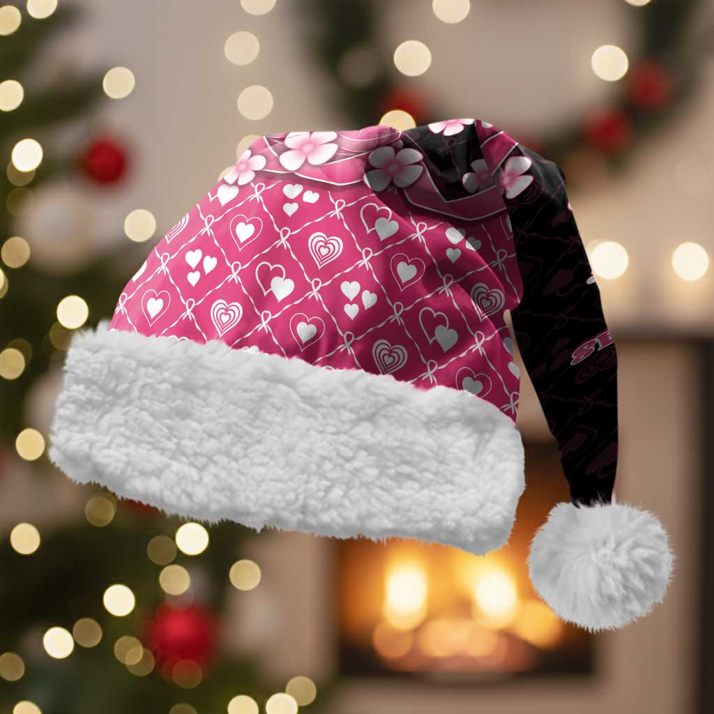 Breast Cancer Christmas Santa Hat Merry Pinkmas - Wonder Print Shop