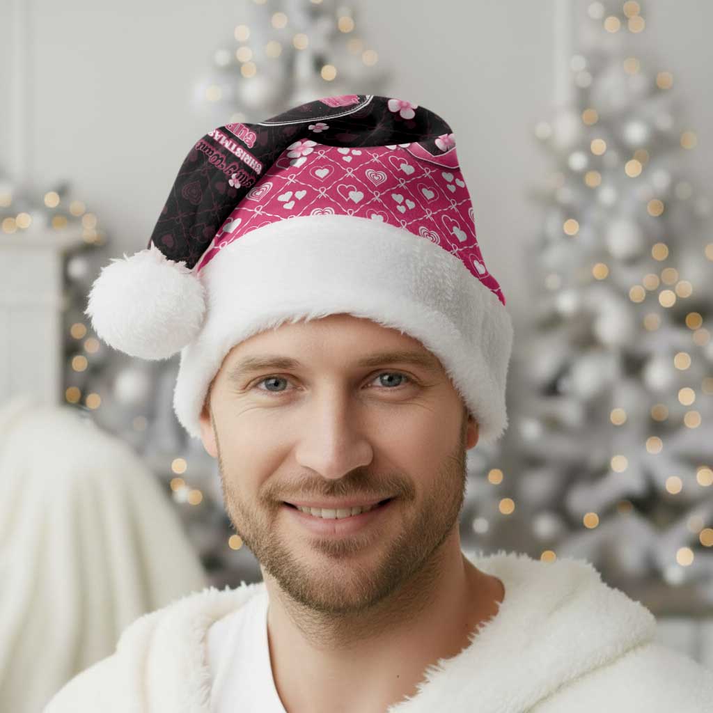 Breast Cancer Christmas Santa Hat Merry Pinkmas - Wonder Print Shop