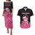Breast Cancer Christmas Couples Matching Puletasi and Hawaiian Shirt Merry Pinkmas - Wonder Print Shop