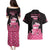Breast Cancer Christmas Couples Matching Puletasi and Hawaiian Shirt Merry Pinkmas - Wonder Print Shop
