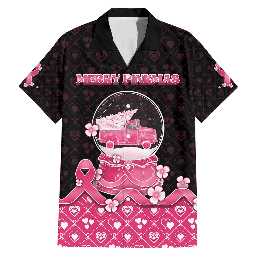 Breast Cancer Christmas Family Matching Mermaid Dress and Hawaiian Shirt Merry Pinkmas - Wonder Print Shop