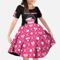 Breast Cancer Christmas Family Matching Short Sleeve Bodycon Dress and Hawaiian Shirt Merry Pinkmas - Wonder Print Shop