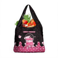 Breast Cancer Christmas Grocery Bag Merry Pinkmas - Wonder Print Shop