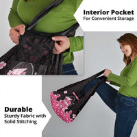 Breast Cancer Christmas Grocery Bag Merry Pinkmas - Wonder Print Shop