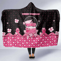Breast Cancer Christmas Hooded Blanket Merry Pinkmas - Wonder Print Shop