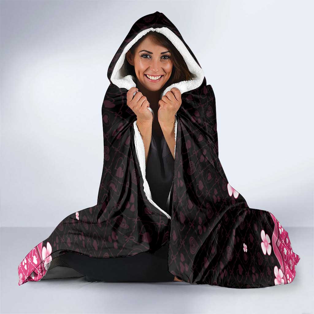 Breast Cancer Christmas Hooded Blanket Merry Pinkmas - Wonder Print Shop