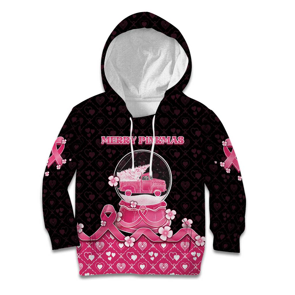 Breast Cancer Christmas Kid Hoodie Merry Pinkmas - Wonder Print Shop
