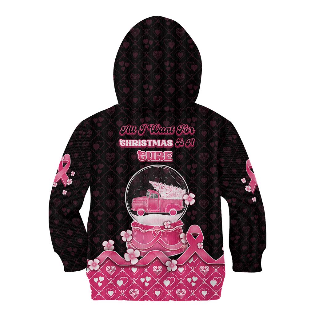 Breast Cancer Christmas Kid Hoodie Merry Pinkmas - Wonder Print Shop