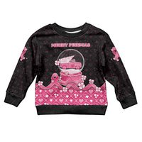 Breast Cancer Christmas Kid Ugly Christmas Sweater Merry Pinkmas - Wonder Print Shop