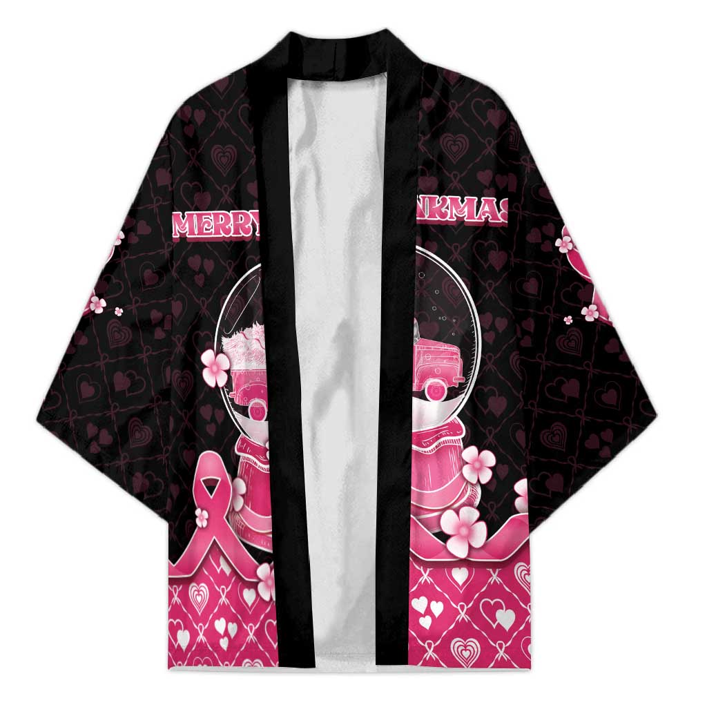 Breast Cancer Christmas Kimono Merry Pinkmas - Wonder Print Shop