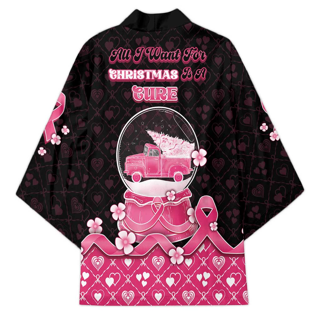 Breast Cancer Christmas Kimono Merry Pinkmas - Wonder Print Shop