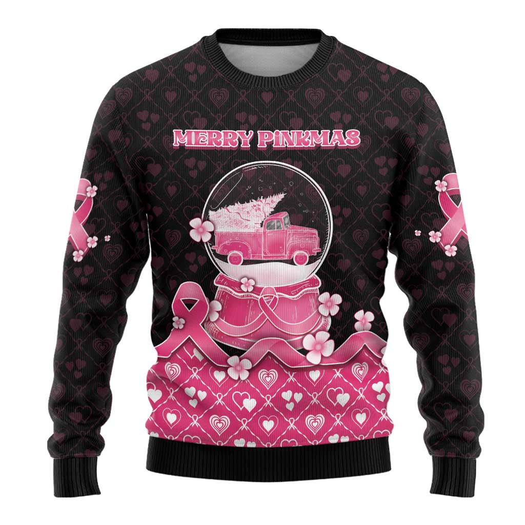 Breast Cancer Christmas Ugly Christmas Sweater Merry Pinkmas - Wonder Print Shop