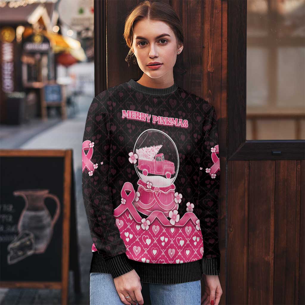 Breast Cancer Christmas Ugly Christmas Sweater Merry Pinkmas - Wonder Print Shop