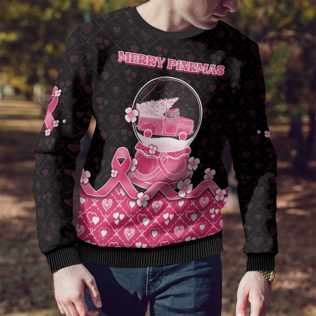 Breast Cancer Christmas Ugly Christmas Sweater Merry Pinkmas - Wonder Print Shop
