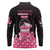 Breast Cancer Christmas Long Sleeve Polo Shirt Merry Pinkmas - Wonder Print Shop
