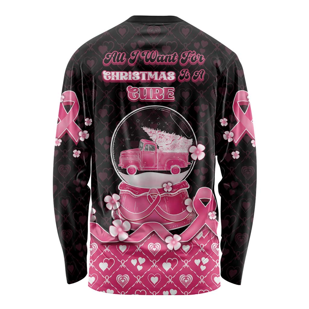 Breast Cancer Christmas Long Sleeve Shirt Merry Pinkmas - Wonder Print Shop