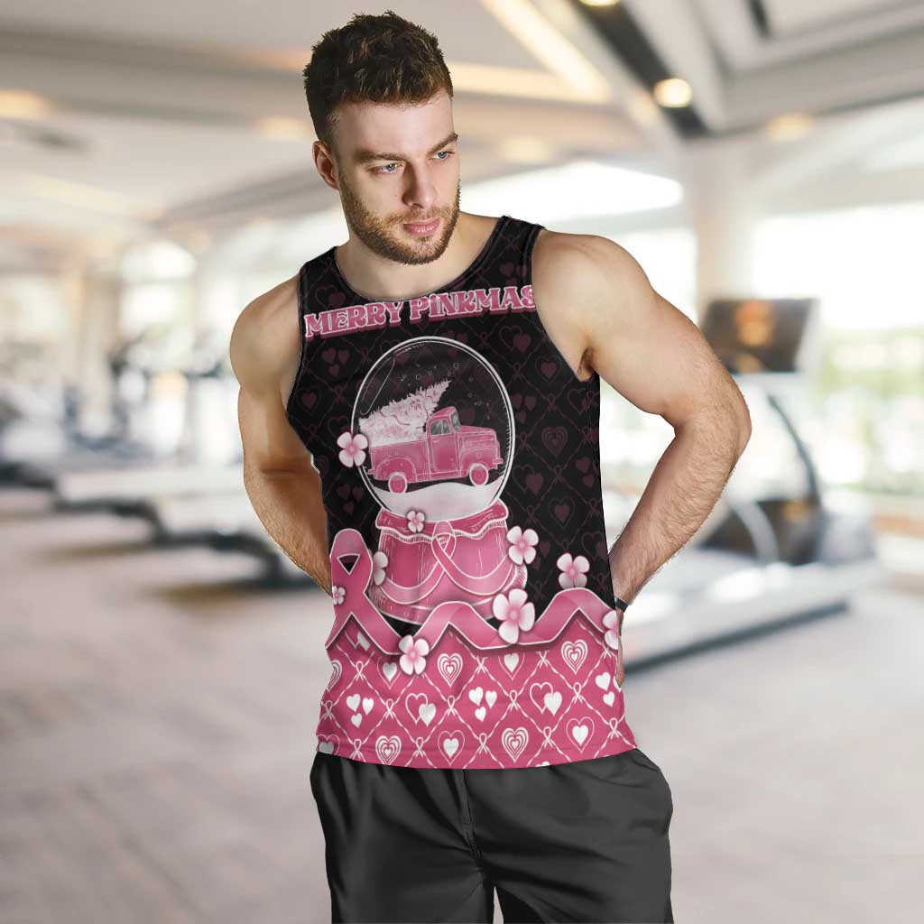 Breast Cancer Christmas Men Tank Top Merry Pinkmas - Wonder Print Shop