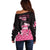 Breast Cancer Christmas Off Shoulder Sweater Merry Pinkmas - Wonder Print Shop