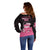 Breast Cancer Christmas Off Shoulder Sweater Merry Pinkmas - Wonder Print Shop