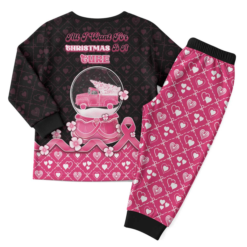 Breast Cancer Christmas Pajama Set Merry Pinkmas - Wonder Print Shop